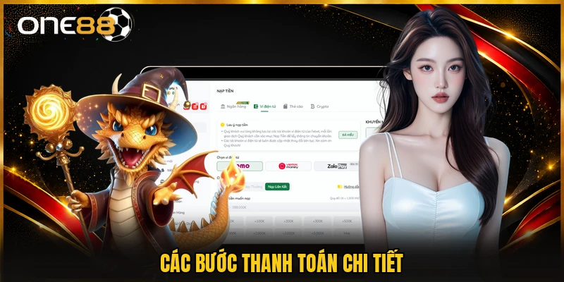 Các bước thanh toán chi tiết