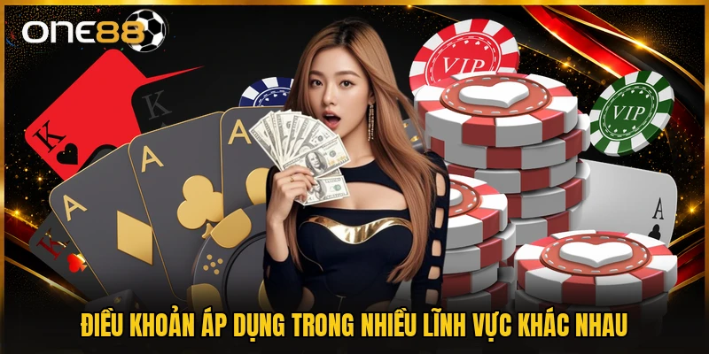 Điều khoản áp dụng trong nhiều lĩnh vực khác nhau